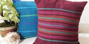 Striped Woven Cushion Cover