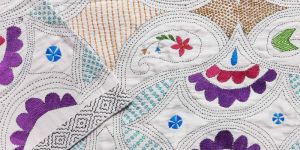 Tara Phool Kantha Bed Cover