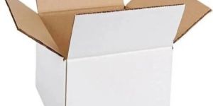 Plain White Corrugated Box