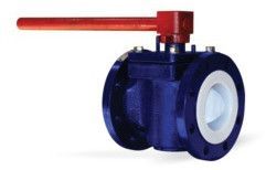 ptfe plfe lined flush bottom valves