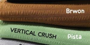 Vertical Crush Polyester Lycra Fabric