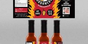 Sauce Bottle Label