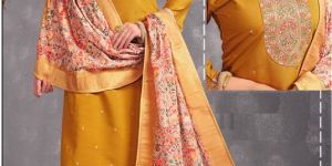 Designer Embroidered Silk Suit