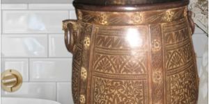 333 brass handicraft carving flowering planter