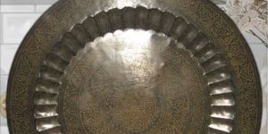 Brass Handicrafts Decoration Antique Carving Thal