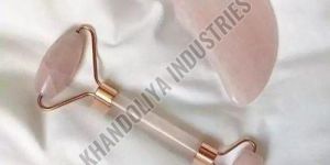 Rose Pink Jade Facial Massage Roller