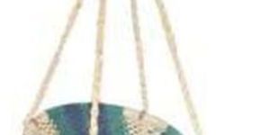 Striped Korai Grass Hanging Swing Chair