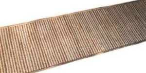 Striped Natural Jute Table Runner