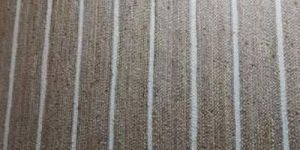 Woven Jute Rug with White Stripe