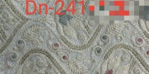 Dn-241 38 Inch Embroidery Malai Zorba Silk Fabric