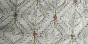 Dn-436 38 Inch Malai Satin Embroidery Sherwani Fabric