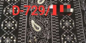 Dn-729 38 Inch Velvet Embroidery Fabric