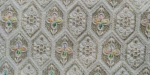 Dn-810 38 Inch Embroidery Malai Zorba Silk Fabric