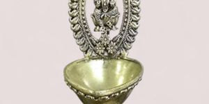 Handcrafted Brass Laxmi Ganesh Diya