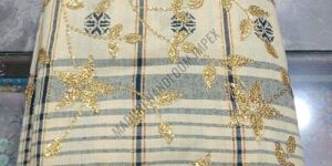 White Embroidered Fabric