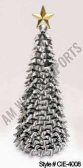 Silver Pleated Christmas Tree