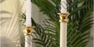 Two Tone Modern Taper Candle Holder Set OF 2 Pcs