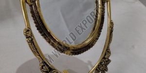 Vintage Ornate Oval Vanity Mirror