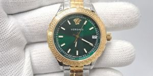 Versace Hellenyium Dual Tone Green Dial Store Quality Swiss Watch