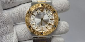 Versace VEVH00620 Greca Logo Dual Tone Silver Dial Store Quality Swiss Watch