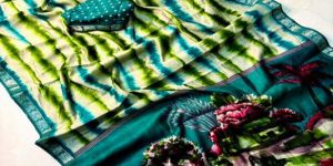 Soft Mangalagiri Silk Sarees with Pen Kalamkari Design