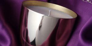 Silver Metal Decorative Candle Jar