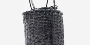 black brown tan lina big bucket leather bag