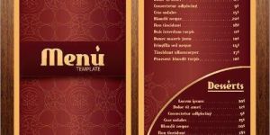 Menu Card Printing Service