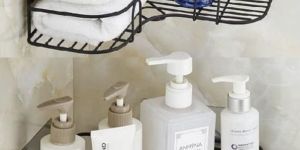 Stainless Steel Multipurpose Bathroom Shelf