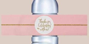 Self Adhesive Water Bottle Sticker