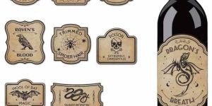 Waterproof Adhesive Wine Bottle Label