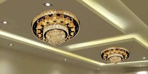 Round Asfour K9 Crystal LED Musical Chandelier