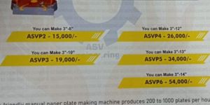 Manual Paper Plate Making Machine