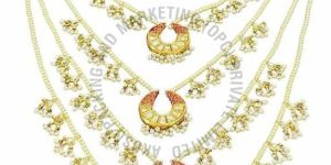 Pearl Beaded Multi Layer Bridal Set