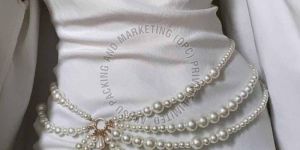 Pearl Beaded Multi Layer Waist Belt