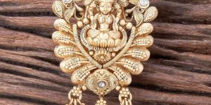 South Indian Temple Design Alloy Brooch