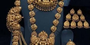 Temple Design Antique Bridal Jewellery Set