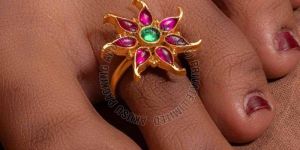 Traditional Gold Plated Toe Ring