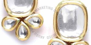 Traditional Polki Stone Stud Earring