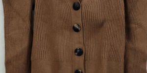 Brown Ladies Woolen Cardigan