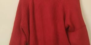 Red Ladies Woolen Top