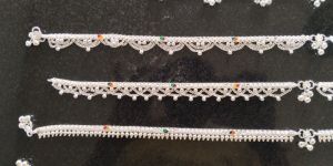Traditional Indian Silver Payal Anklet