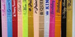 Multicolor Cotton Plain Sash