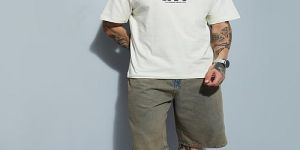 Mens White Cotton Round Neck Printed T-Shirt