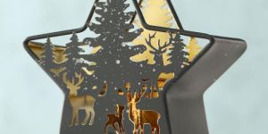 Star Shaped Metal Candle Stand