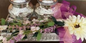 Tray with Jars with Resin Lid