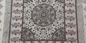 Traditional Circular Floral Print Cotton Bed Sheet