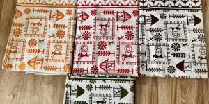 Tribal Art Edition Warli Print Bed Sheet