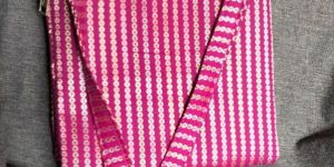 Pink Embroidered Side Bag