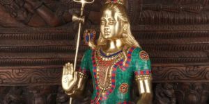 Temple Brass Mahadav Statue